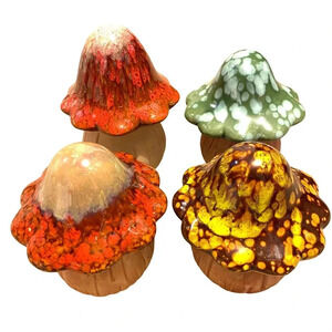 Mushrooms Garden Yard Decor Multicolor Spring Summer Fall Vibes 4 pcs lot